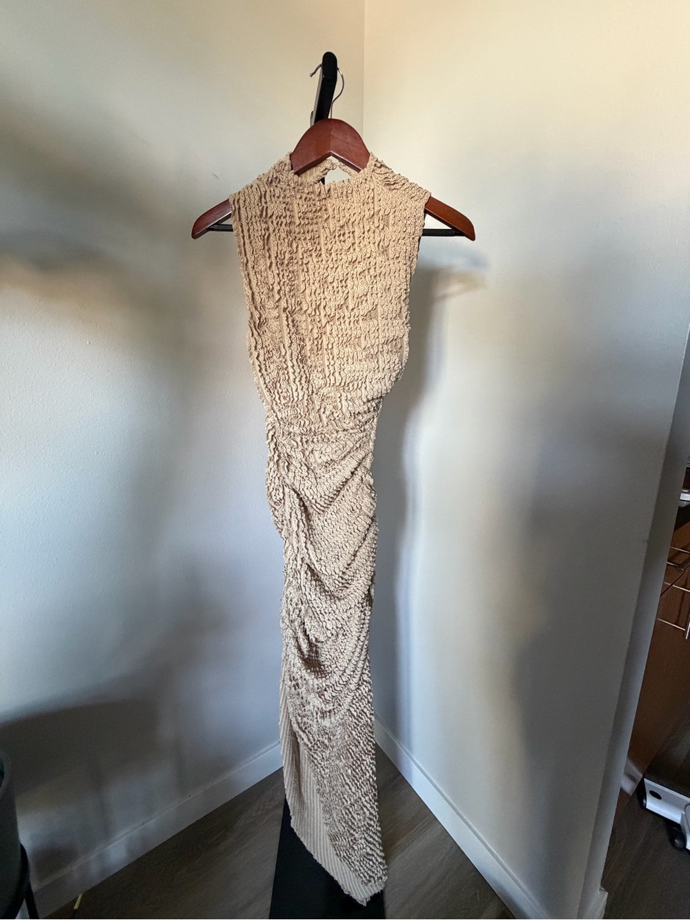 APHRODITE MIDI DRESS - BEIGE size XS - Picture 7 of 8